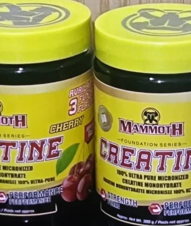 کراتین طعم دار آلبالویی ماموت 300گرمی + اسکوپ مارک دار